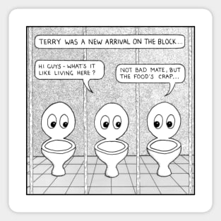 New toilet on the block Sticker